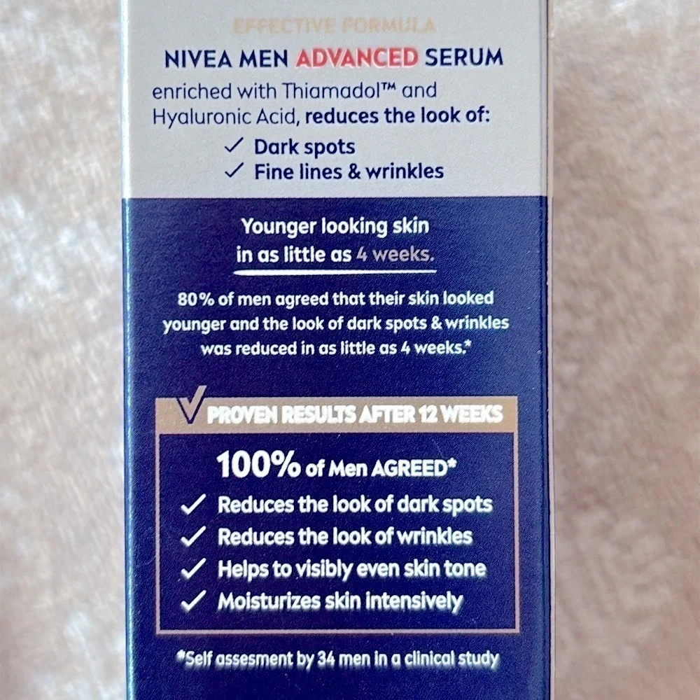 Brand New NIVEA MEN AGE DEFENSE ADVANCED SERUM 30ml Dark Spots Wrinkles